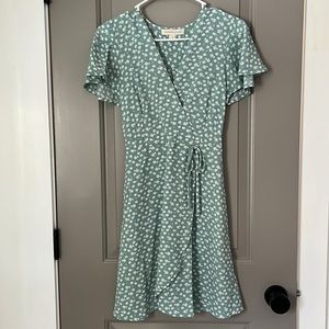 Ditsy Floral XS Sage Green Dress